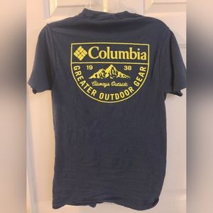 Adult Columbia tee dark blue small